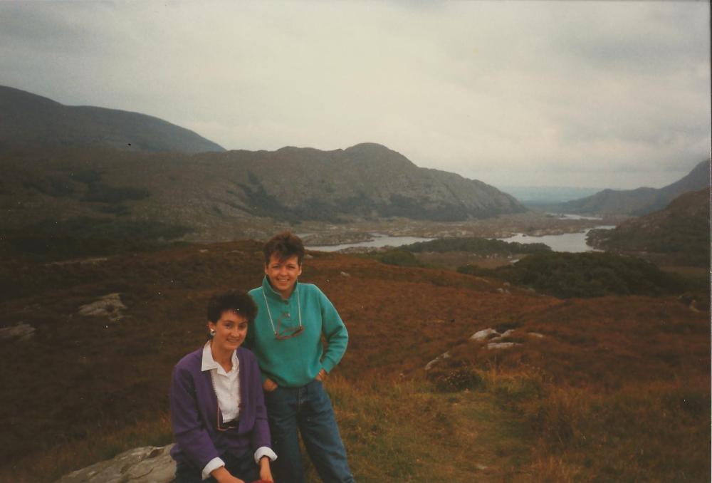 Genevieve & Mary - Ring of Kerry, Ireland 1986 (2)
